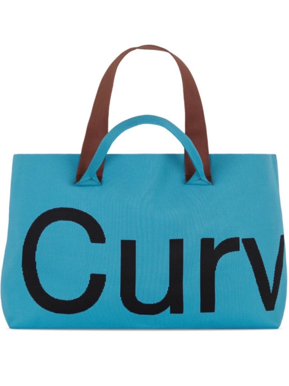 Curves Knit Tote - Cerulean